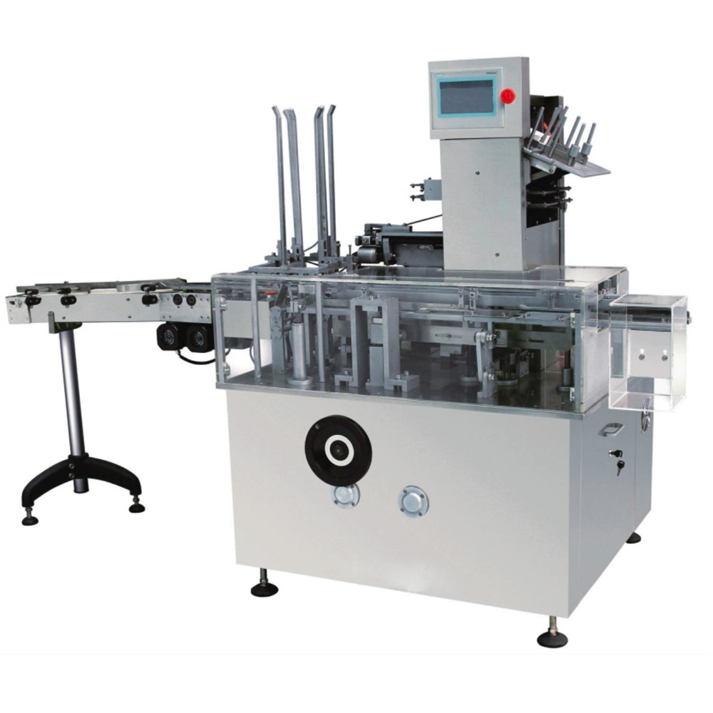 Automatic box filling machine for wide-neck vials